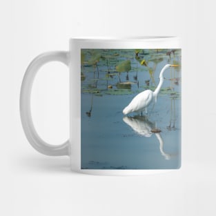 Egret hunting Mug